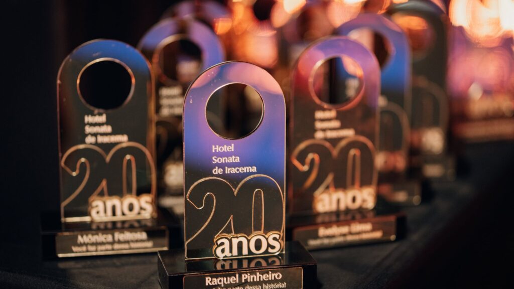 Premiação para os homenageados